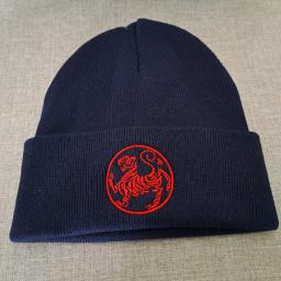 Oxford Navy Beanie Shotokan Tiger Red.jpg